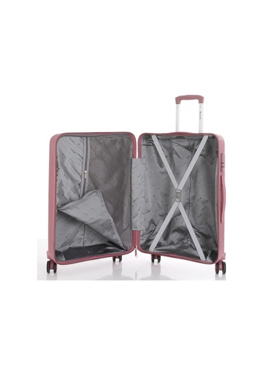 Mçs Kabin Boy Kırılmaz Polipropilen Valiz Koyu Pudra V374 Koyu Pudra