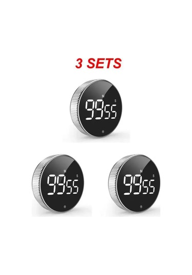 2pcs Manyetik Kronometre Led Dijital Ekran Zamanlayıcı Mutfak