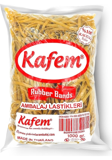 Kafem Ambalaj Lastiği 180 X 5 mm 5 Paket x 1 KG