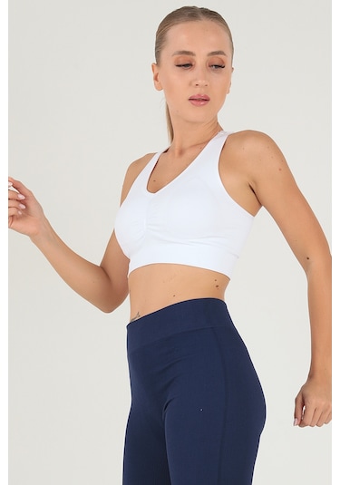 Doremi Çift Kat Kaplı Kalın Askılı Bralet Beyaz-s-m BEYAZ