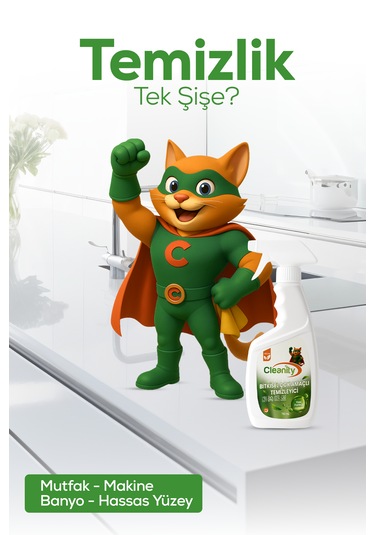 Bitkisel Çok Amaçlı Temizleyici 750 Ml Leke Çıkarıcı, Yağ Sökücü, Yüzey Temizleyici Tekli