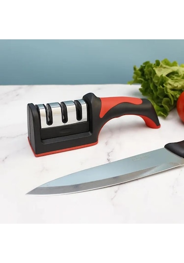 Sengenegel Profesyonel Bıçak Bileyici 3 Açılı Elmas Seramik Tungsten Çelik El Bıçakları Bileme
