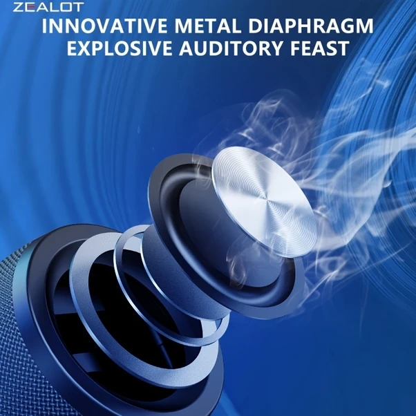 Willowhaven Zealot S32 5w Taşınabilir Kablosuz Hoparlör, Siyah, Çift Eşleştirme, 1500mah Pil