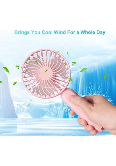 Ranyeek Usb Şarjlı Elden Mini Fan, 3 Hız Ayarı, Telefon Tutucu, Taşınabilir Outdoor Fan, Siyah Pil Yok