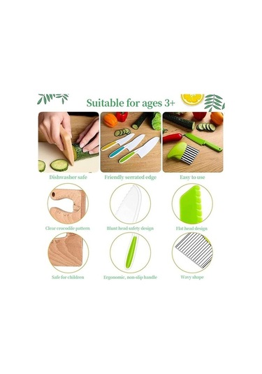 Primepickings Çocuk Yemek Bıçağı Seti 13 Adet Erken Çocukluk Eğitimi Mutfak Aletleri Diğer