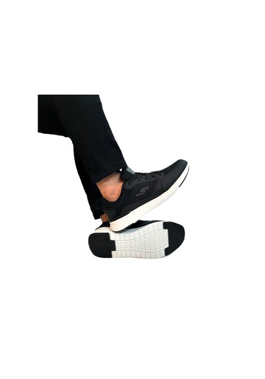 Jump 32427 Siyah-beyaz Hafızalı Rahat Taban Spor Ayakkabı Siyah - Beyaz