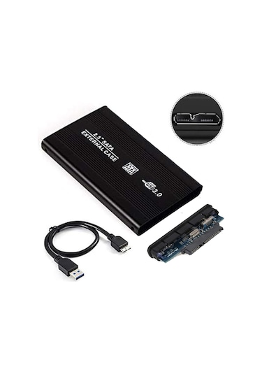 Wozlo 2.5 Hdd Kutusu Usb 3.0 Harici Harddisk Ssd Kutu - Alüminyum Gövde - Micro Usb 3.0 Giriş