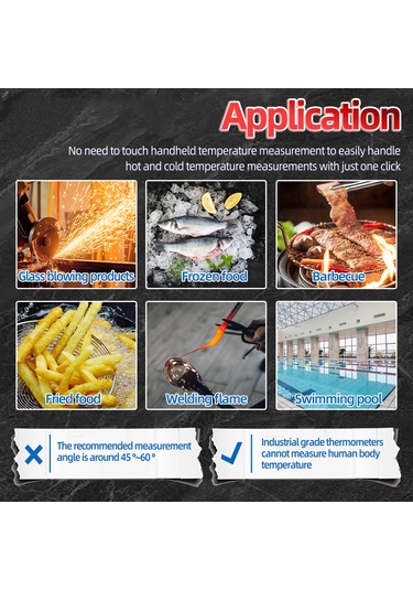 Maiyame Aneng Th103 Entegre Enstrüman -20 C 380 C Sıcaklık Ölçer, Entegre Ve Ev Kullanıma Uygun, Lcd Ekranlı, Pil Dahil Değil, Siyah