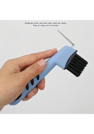 Elmpaly Metal Kancalı At Nalı Temizleme Fırçası Dayanıklı Pp Malzeme Ergonomik Sap