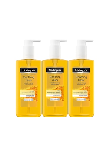 Neutrogena Soothing Clear Micellar Yüz Temizleme Jeli 3 x 200 ML