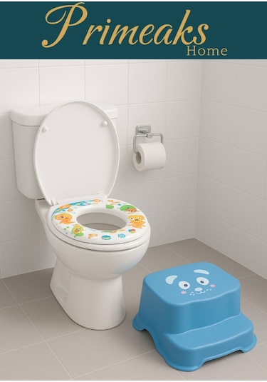 Çocuk Klozet Adaptörü + Basamak Seti Güvenli Ve Dayanıklı
