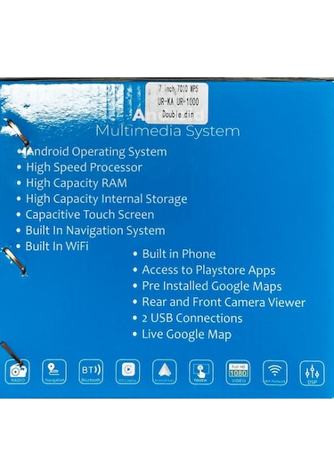 7"  Oto Multimedya 7010 Mp5 Çift Dın Dokunmatik, Bluetooth, 1080p