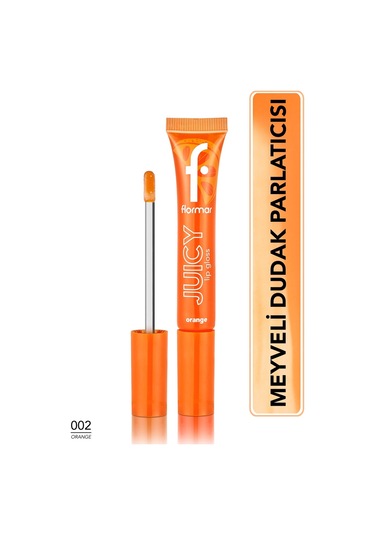 Flormar Juicy Doğal Renk Veren Meyve Aromalı Nemlendirici Dudak Parlatıcısı 002 Orange