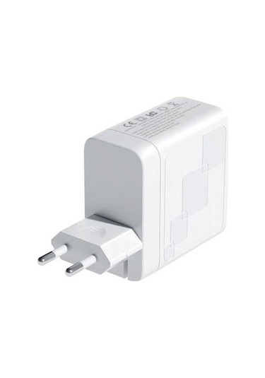 Novahub 65w Usb-c & Usb-a Çift Portlu Hızlı Şarj Adaptörü, Ganfast Teknoloji, Kompakt, Taşınabilir, Güvenli Şarj