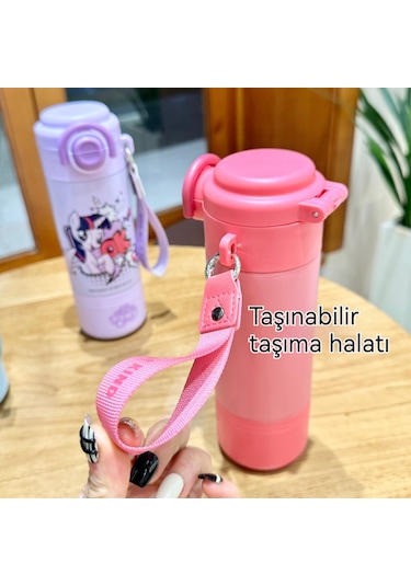 Benim Küçük Midilli Çocuk Termos Bardağım- Mor