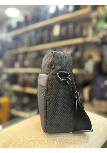 Trgpolo Yıldız Kumaş Omuz Çantası Siyah