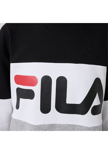 Antrasit Fila Erkek Bisiklet Yaka Sweatshirt Straight 681255 Antrasit