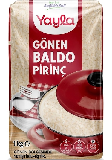 Yayla Bakliyat Gönen Baldo Pirinç 1 Kg X 2 Adet