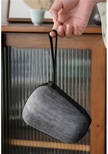 Geeroyoo Taşınabilir Çay Seti: Kar Beyazı Porselen Gaiwan İle Şık Ve Pratik Çay Keyfi Beyaz