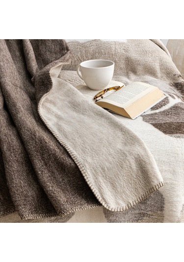 Schafer Home Deer Çift Kişlik Battaniye 200x220 Cm 1 Parça-kahverengi Kahverengi