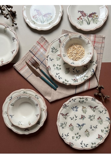 Porser Amber Yemek Takımı 6 Kişilik 24 Parça Fly24ykprs1056 Çok Renkli