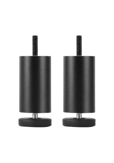 Suntek 2x Ayarlanabilir Mobilya Bacakları Alüminyum 25-cm-siyah Siyah