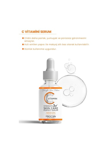Procsın C Vitamini Aydınlatıcı Ve Ton Eşitleyici Bakım Serumu 20 ML