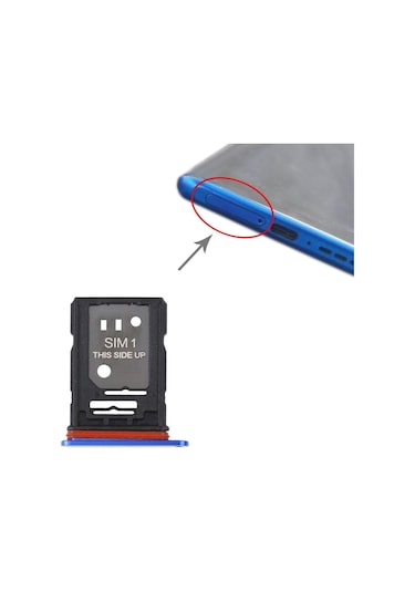 Cbtx Tcl 10 Plus İçin Sım Kart Tepsisi + Sım/Mikro Sd Kart Tepsisi Mavi