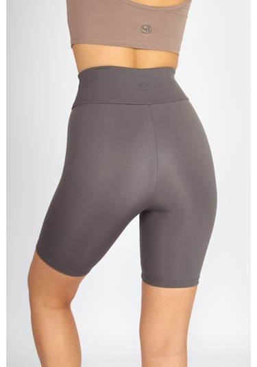 Soft&Basic Kadın Bıker Toparlayıcı Spor Tayt Antrasit