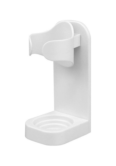 Elektrikli Diş Fırçası Tutucu Uyum Duvara Monte Banyo Yerden Tasarruf Sağlayan Traceless Diş Fırçası Organizatör Standı Yapışkanlı Raf Aksesuarları Beyaz Beyaz