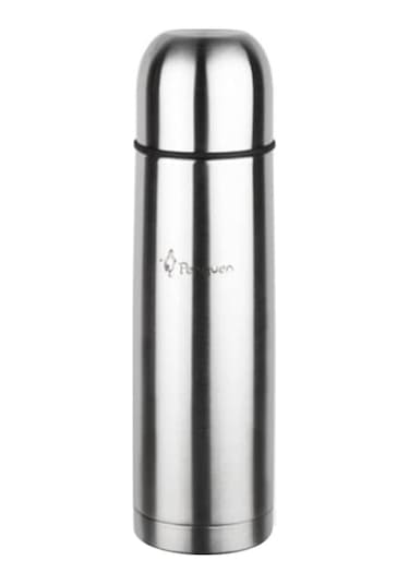 Çift Katmanlı Kapaklı Çelik Termos 1 Litre Inox
