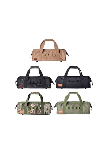 Sundick Kamp Alet Çantası Büyük Kapasiteli Geniş Ağızlı Depolama Saf Siyah Diğer Çok Renkli