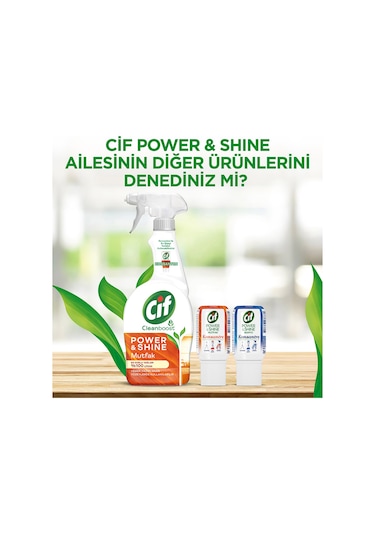 Cif Power & Shine Sprey Banyo Temizleyici 4 x 750 ML