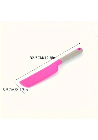 Dashanshop Sarı Ekstra Büyük Silikon Spatula Yapışmaz Isıya Dayanıklı Esnek Mutfak Aleti Sarı