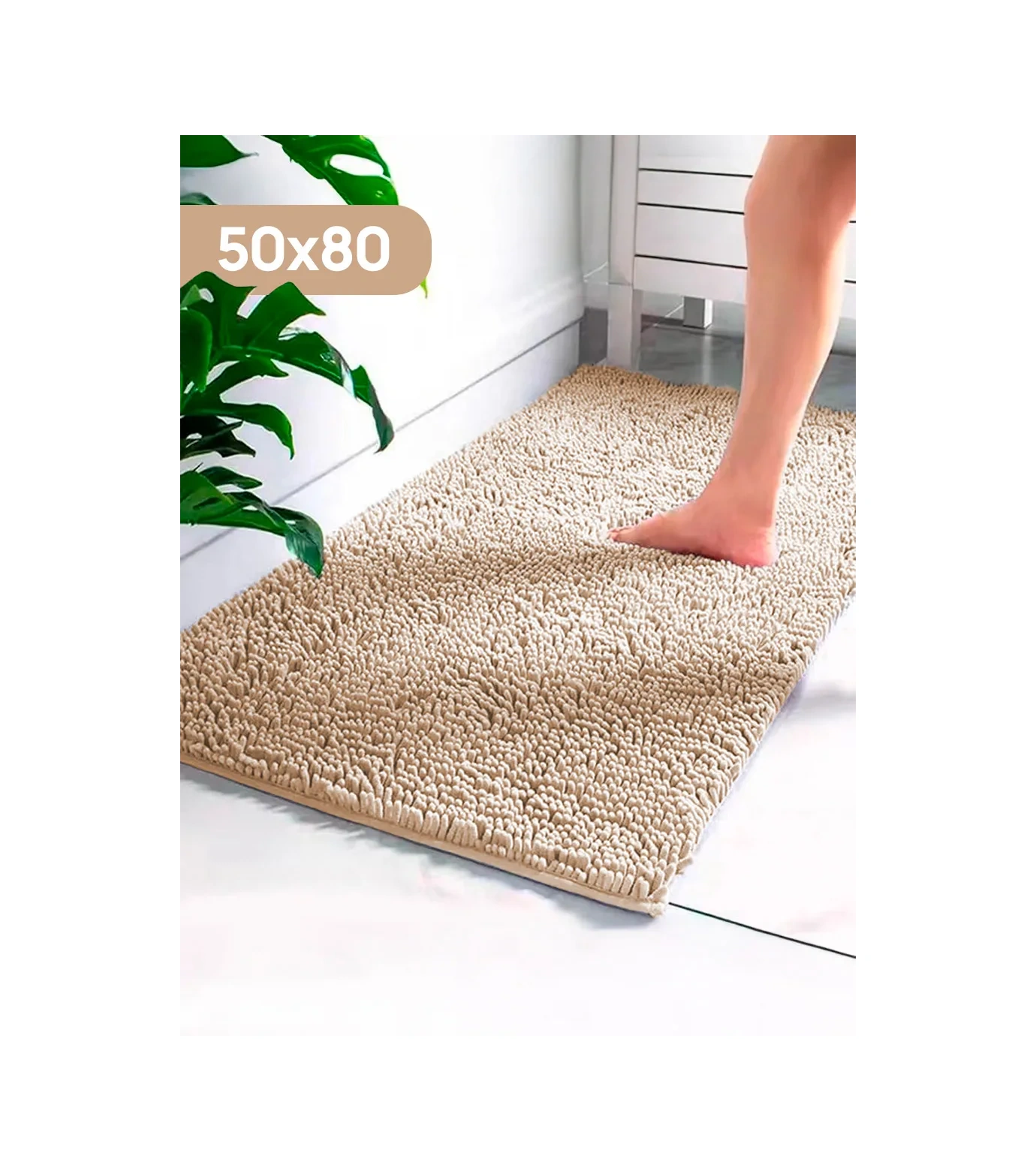 La Paris Kaymaz Banyo Ve Tuvalet Paspası 50x80 296925738 Bej