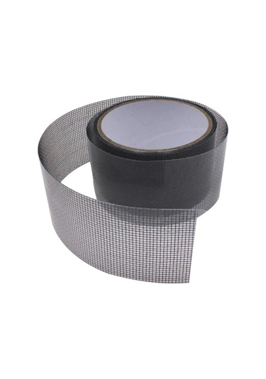 Moveevo Cam Fiber Kumaşlı Pencere Teli Tamir Bandı, Otomatik Yapışkan, Moskitönleyici Ağı Delik Tamiri, Su Geçirmez, 5cmx2m Siyah