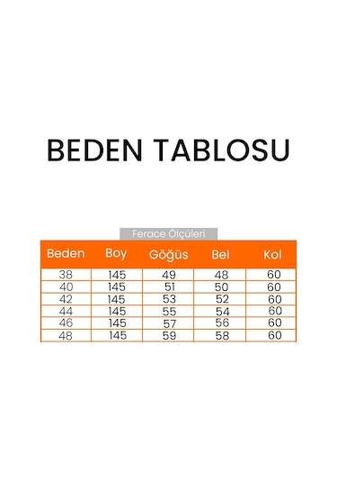 Şönil Gizli Fermuarlı Ferace 1628 - Açık Kahve Açık Kahverengi