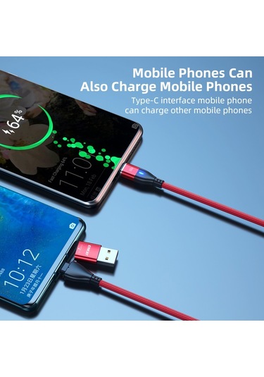 Cbtx Enkay Hat Prince 6in1 1M PD 60 W Manyetik Usb Şarj Veri Kablosu