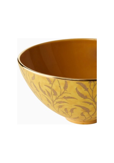 L'objet L Objet X Fortuny Orfeo Gold Detaylı Orta Boy Servis Kasesi Sarı