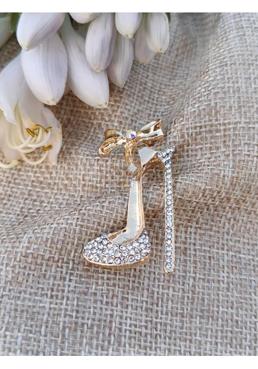 Villovatik Ayakkabı Broş" 189801168 Altın Rengi