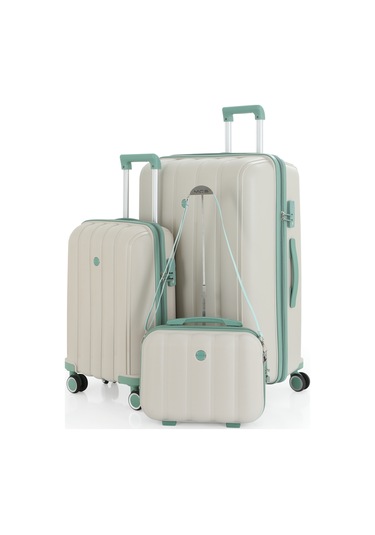 Mçs Polipropilen 3lü Valiz Seti Büyük & Kabin & Makyaj V305 S21yy1000082-set 10730 Çok Renkli