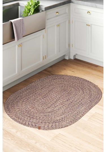 Cesta El Yapımı Örgü Mor Kilim 80x120 4026 Mor