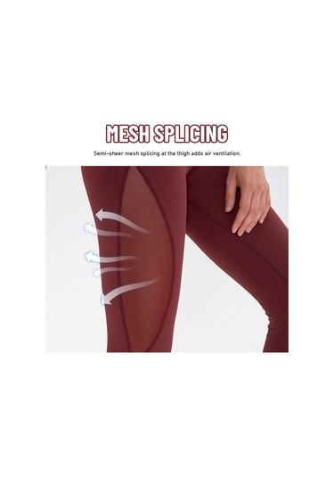 Springsun "yüksek Bel Fitilli Nefes Alabilir Yoga Taytı - Koşu, Spor Ve Antrenman İçin" Koyu Gri