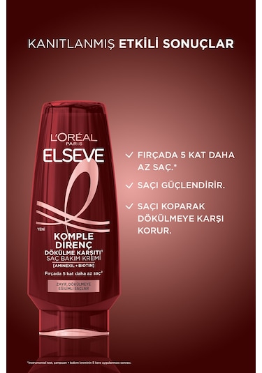 ELSEVE Komple Direnç Dökülme Karşıtı Saç Bakım Kremi 250 ml