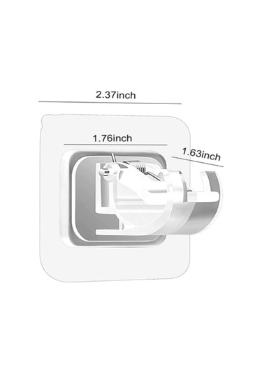 Shineyee Perde Çubukları İçin Deliksiz Montajlı Askı Kanca, Evde Kullanım, Şeffaf Renk, 20 Adet, 6x6x4 Cm, Pratik Ve Çok Amaçlı