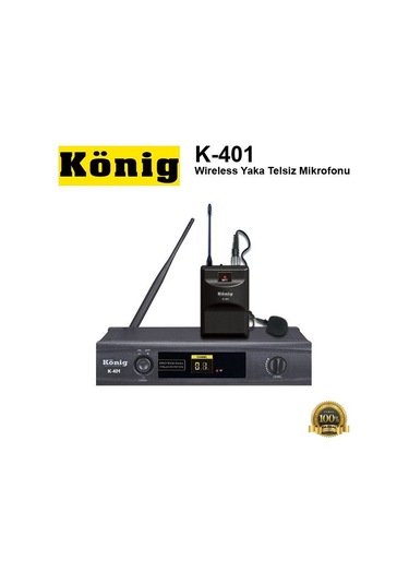 König K-401 Wireless Yaka Telsiz Mikrofonu