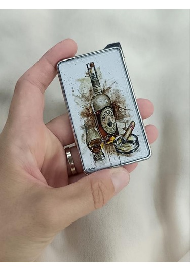 Çakmak Resimli Gazlı Doldurulabilir Metal Çakmak 17945