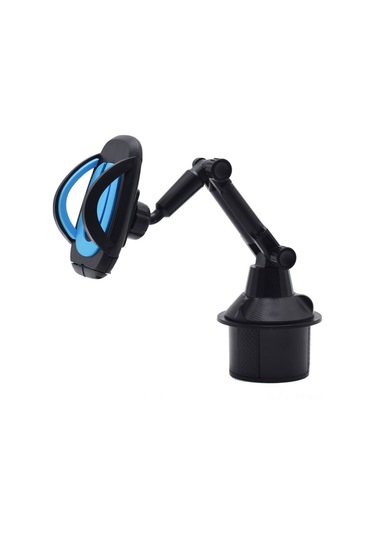 Tenfowee 360 Derece Dönebilen Evrensel Araç İçi Telefon Tutucu - Mavi 45-95mm