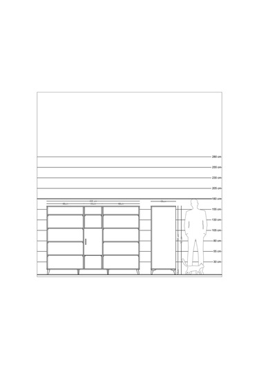 Kronos Dolap 12 Raflı Tek Kapaklı 220x59x163 Çam-çam/aytaşı Çam-çam/aytaşı