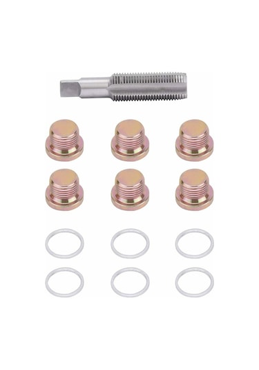 M13 X 1.25mm 7 Parça Yağ Kasığı Diş Onarım Seti Otomotiv Yağ Tahliye Aracı